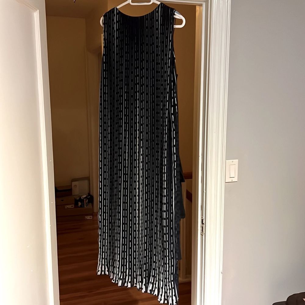 Polka-Dot Pleated Beach Coverup